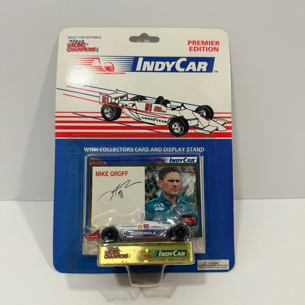 Racing Champions IndyCar Mike Groff 1:64 White New Motorola Premier Edition 0685